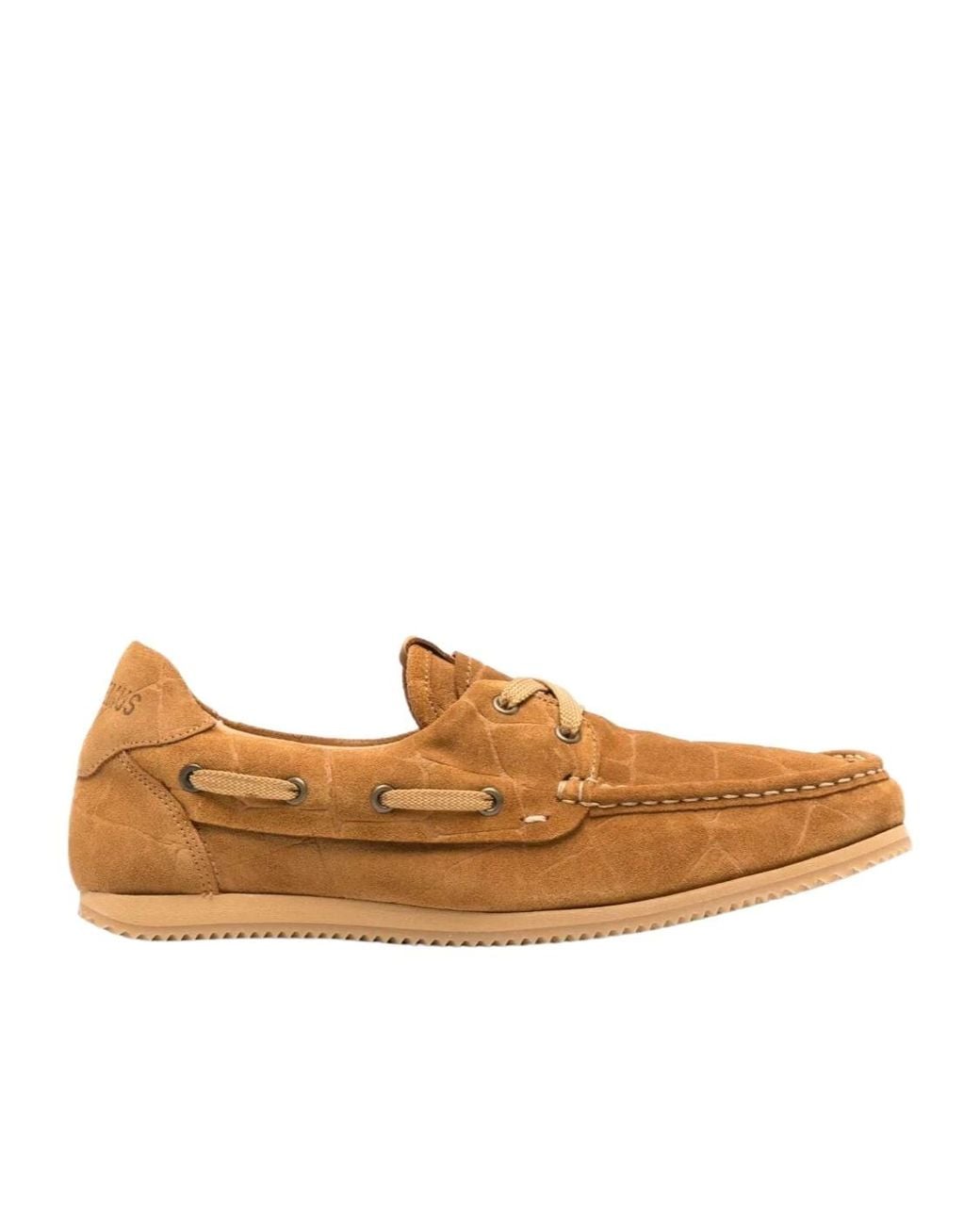 Jacquemus Brown Les Batto Square Toe Boat Shoes