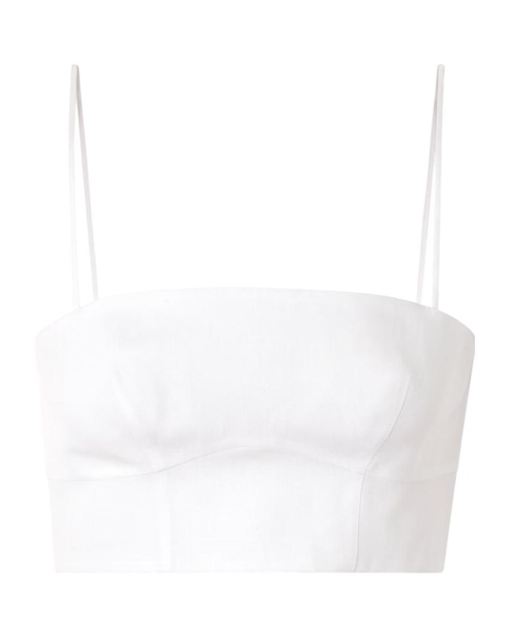 Gabriela Hearst White Spaghetti Strap Suspenders