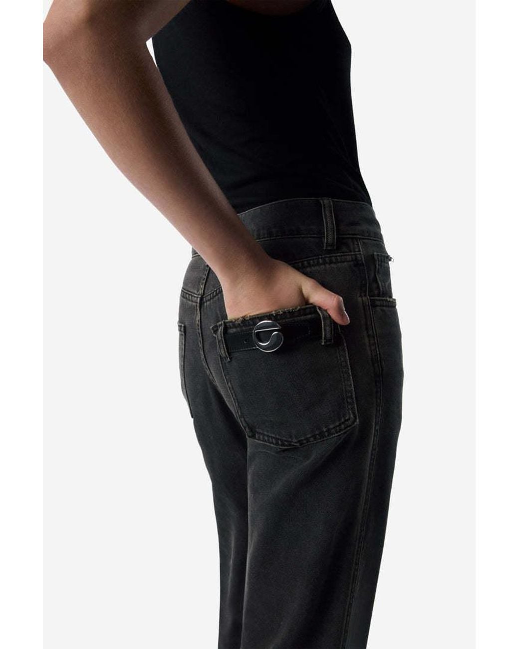 Coperni Black Turn Up-Hem Jeans