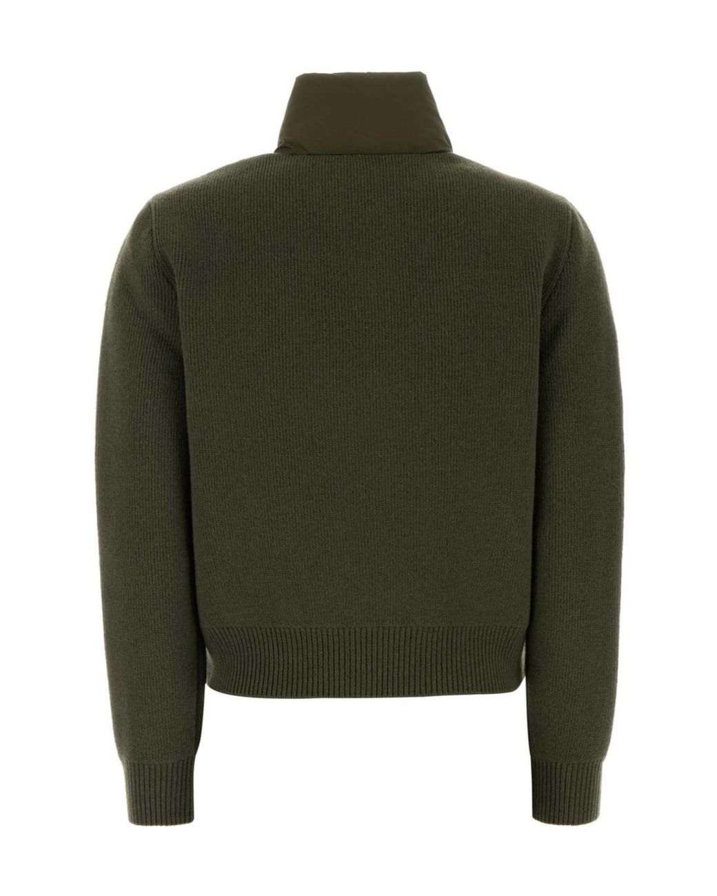 Moncler Green Padded Zip-Up Cardigan