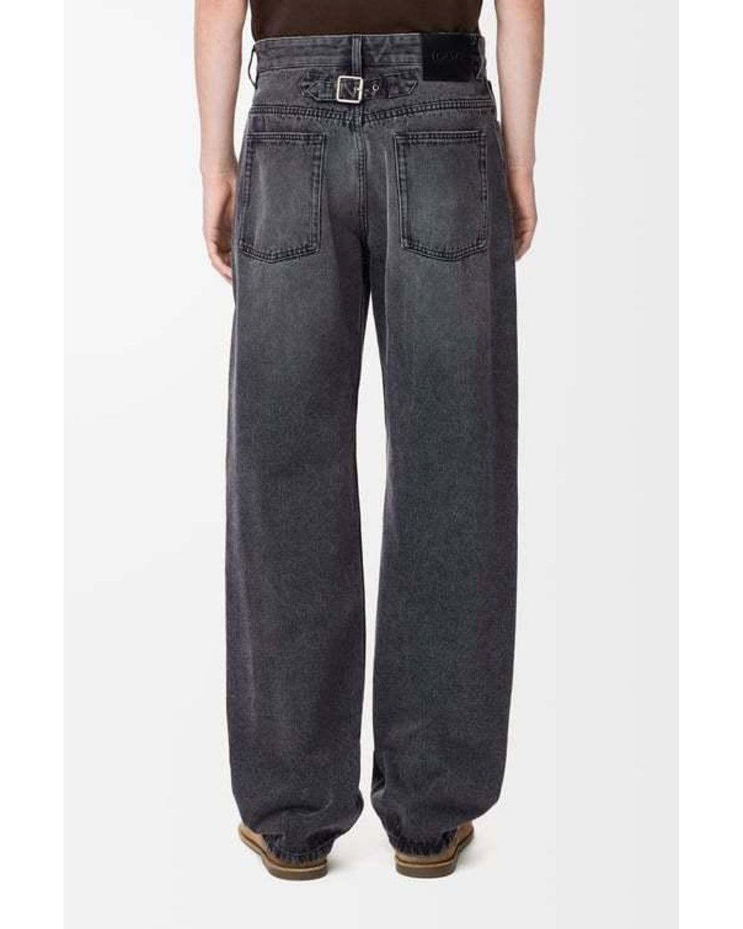 Loewe Gray Straight-Leg Jeans for men