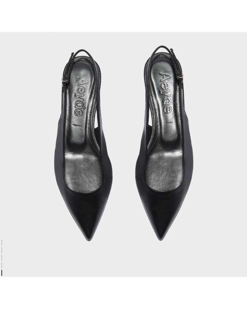 Aeyde White Annora Pointed Toe Flats