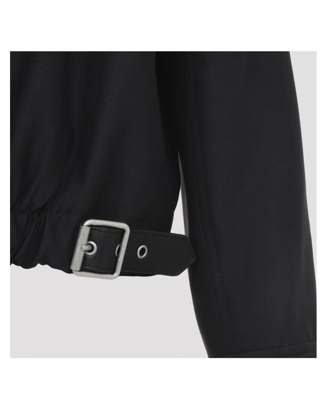 Loewe Black Belted Zip-Up Jacket