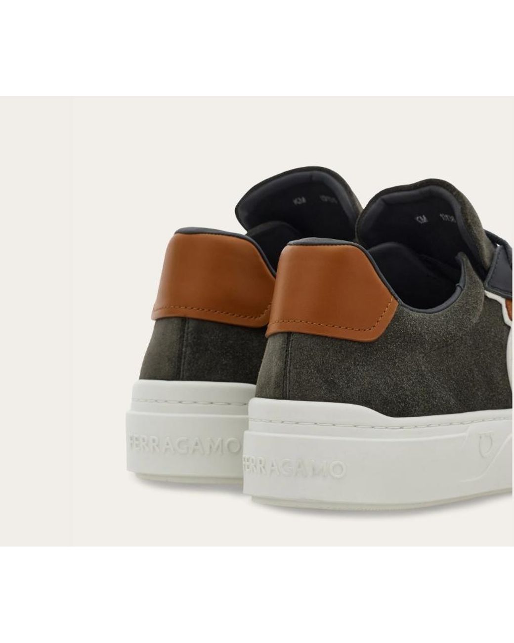 Ferragamo Black Gancini Sneaker for men