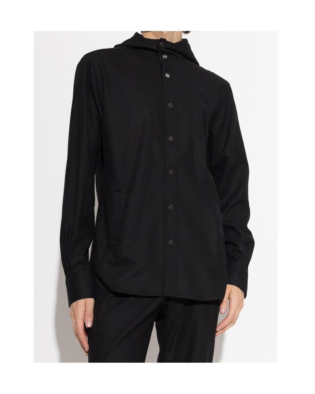 Kiton Black Long-Sleeved Shirt for men