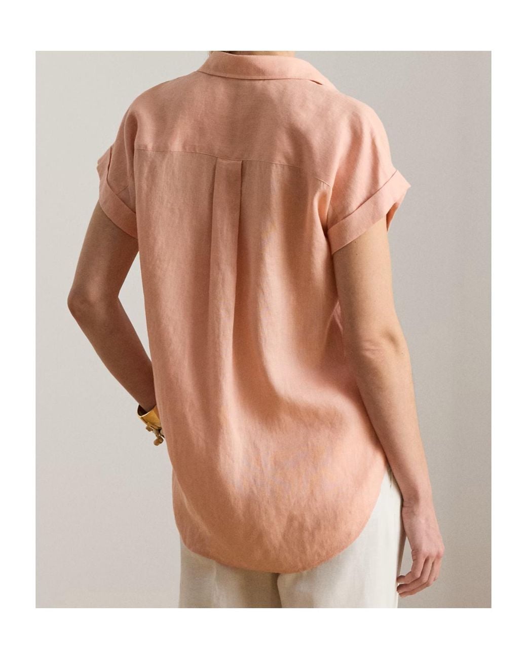 Ralph Lauren Pink Lauren Short Sleeve Buttoned Shirt