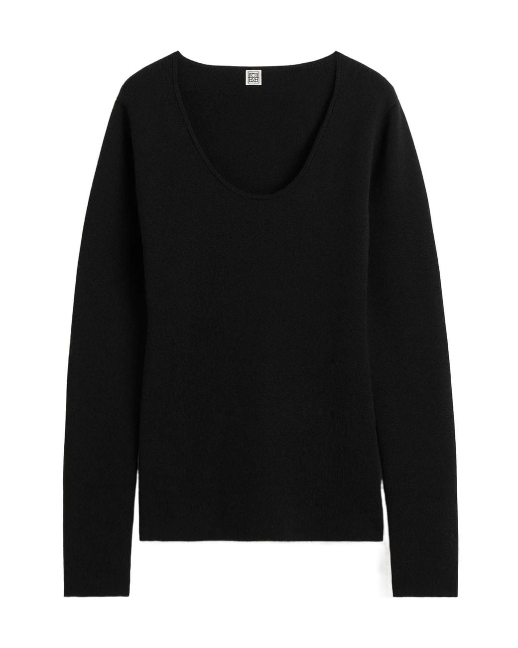 Totême Black Long-Sleeved Knitwear