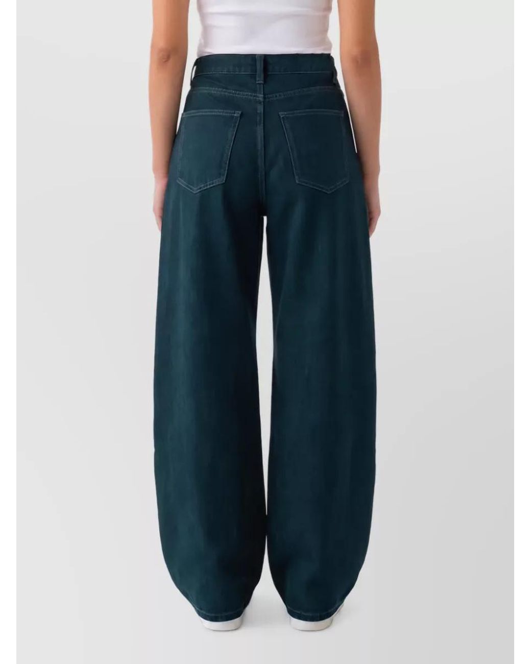 Frankie Shop Blue Wide-Leg Jeans
