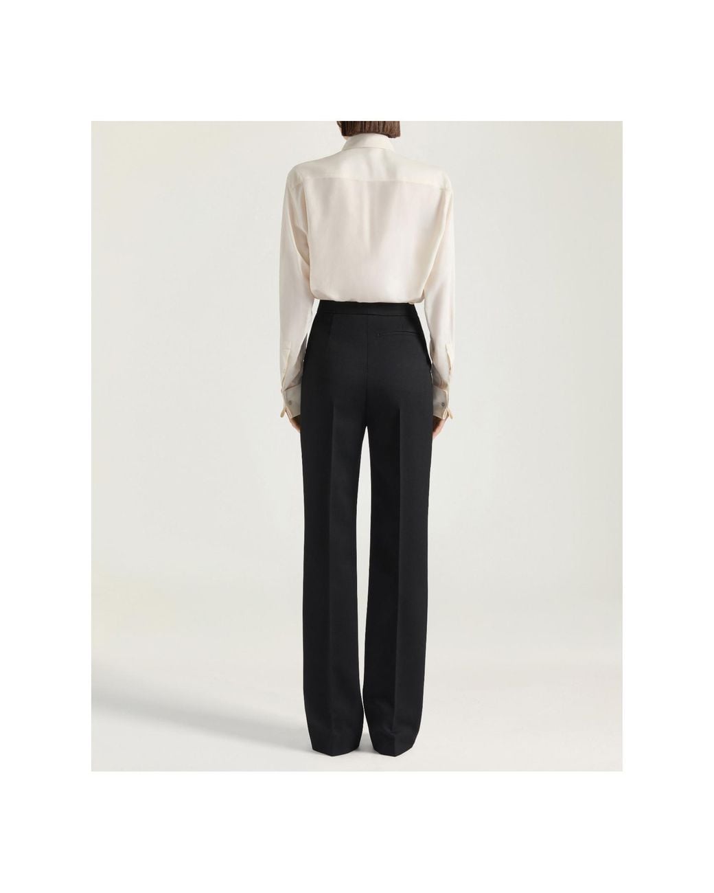 Givenchy Black Tuxedo Cigarette Pants