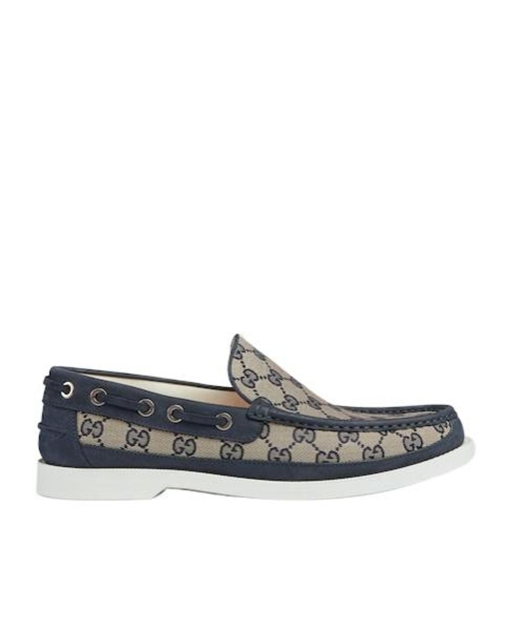 Gucci Gray Original Gg Loafers for men