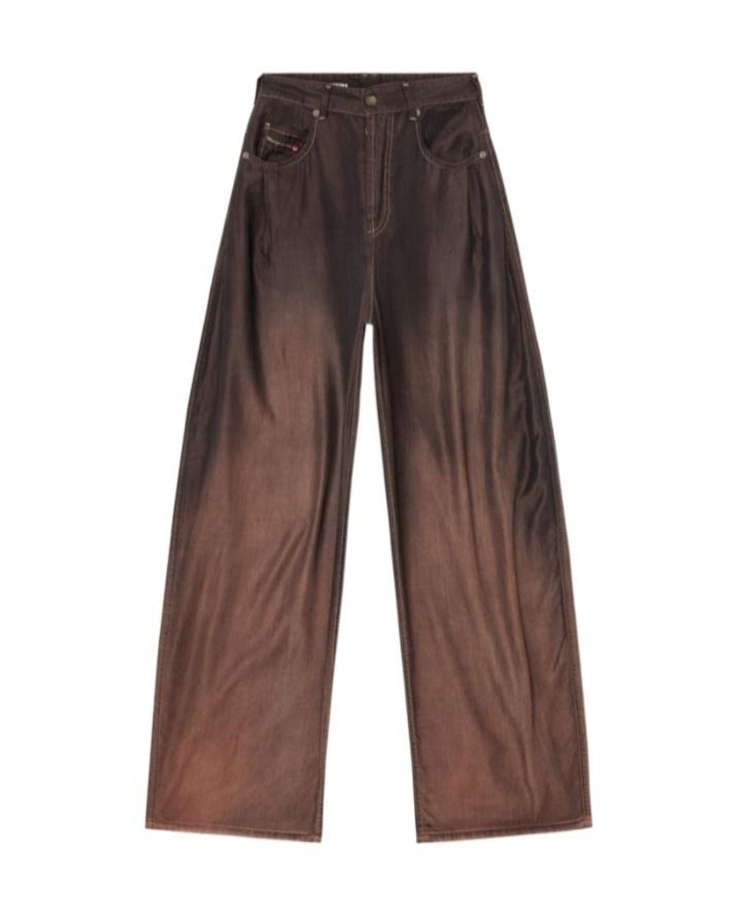 DIESEL Brown 1987 D-Khelz High Waist Relaxed Jeans