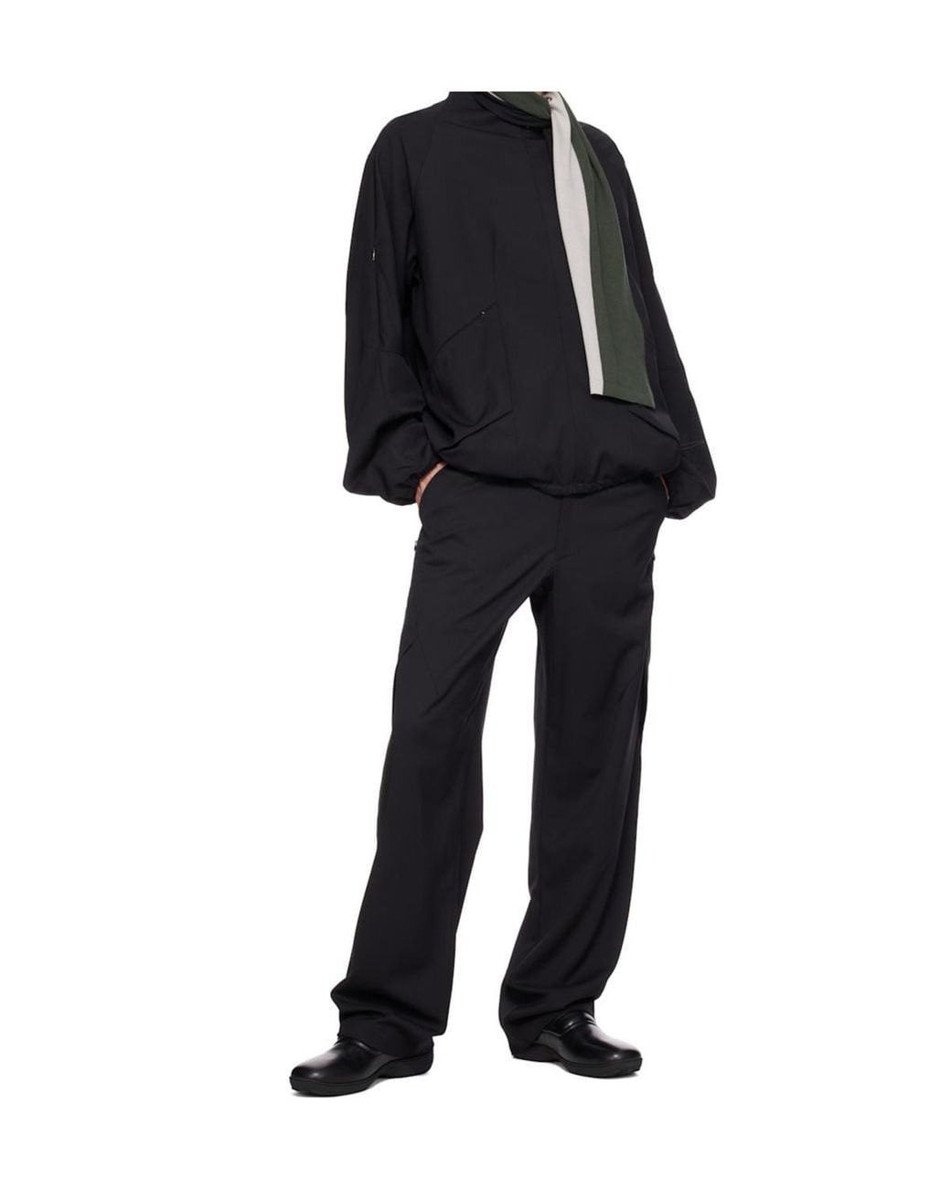 Kiko Kostadinov Black Erdiko Funnel-Neck Jacket for men