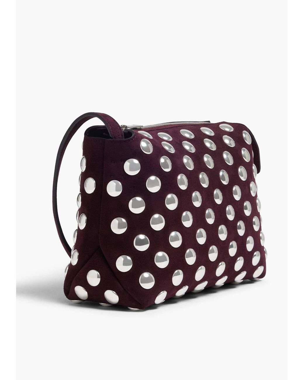 Khaite Black Lina Stud Detailed Medium Crossbody Bag