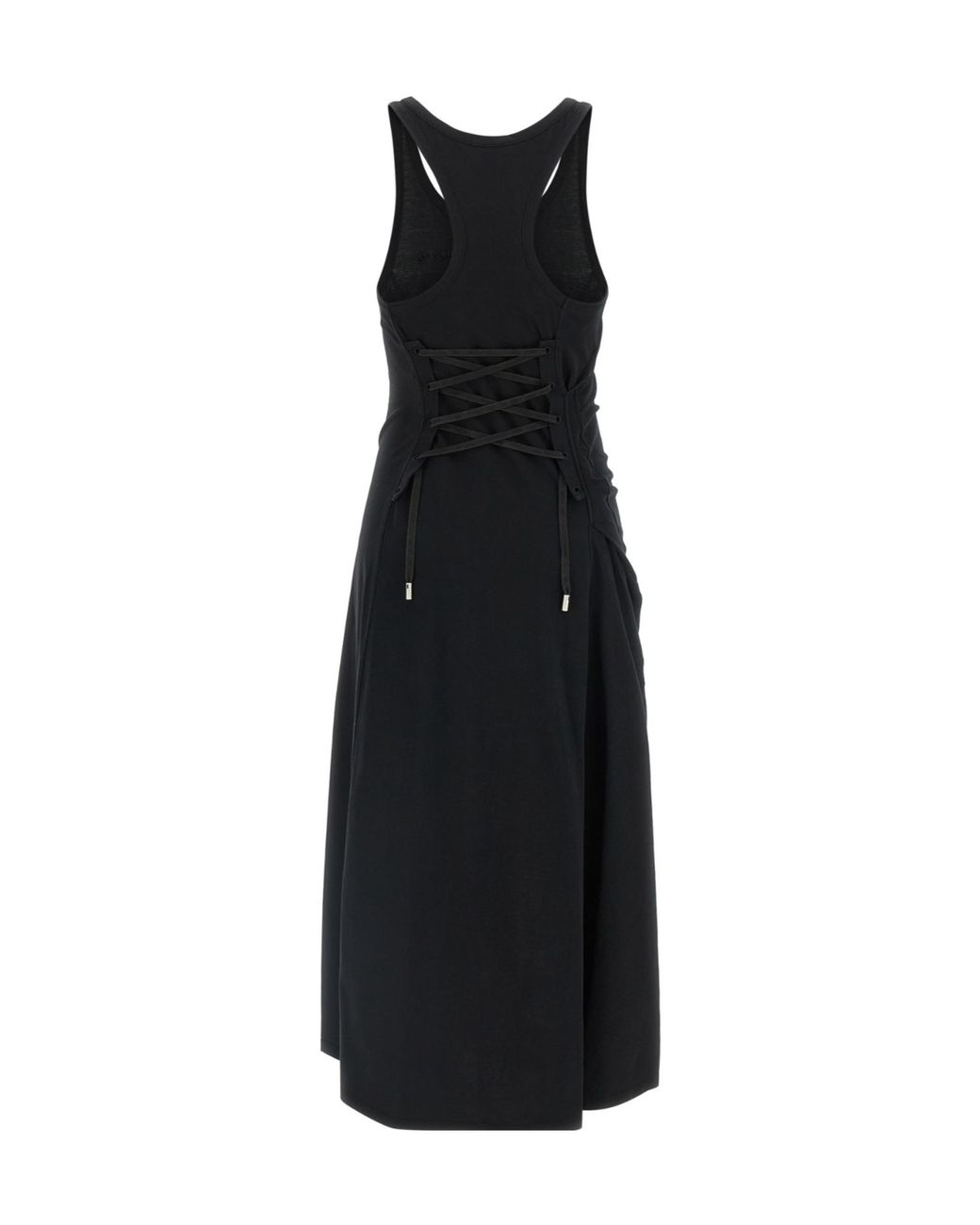 McQueen Black Corset Knitted Dress