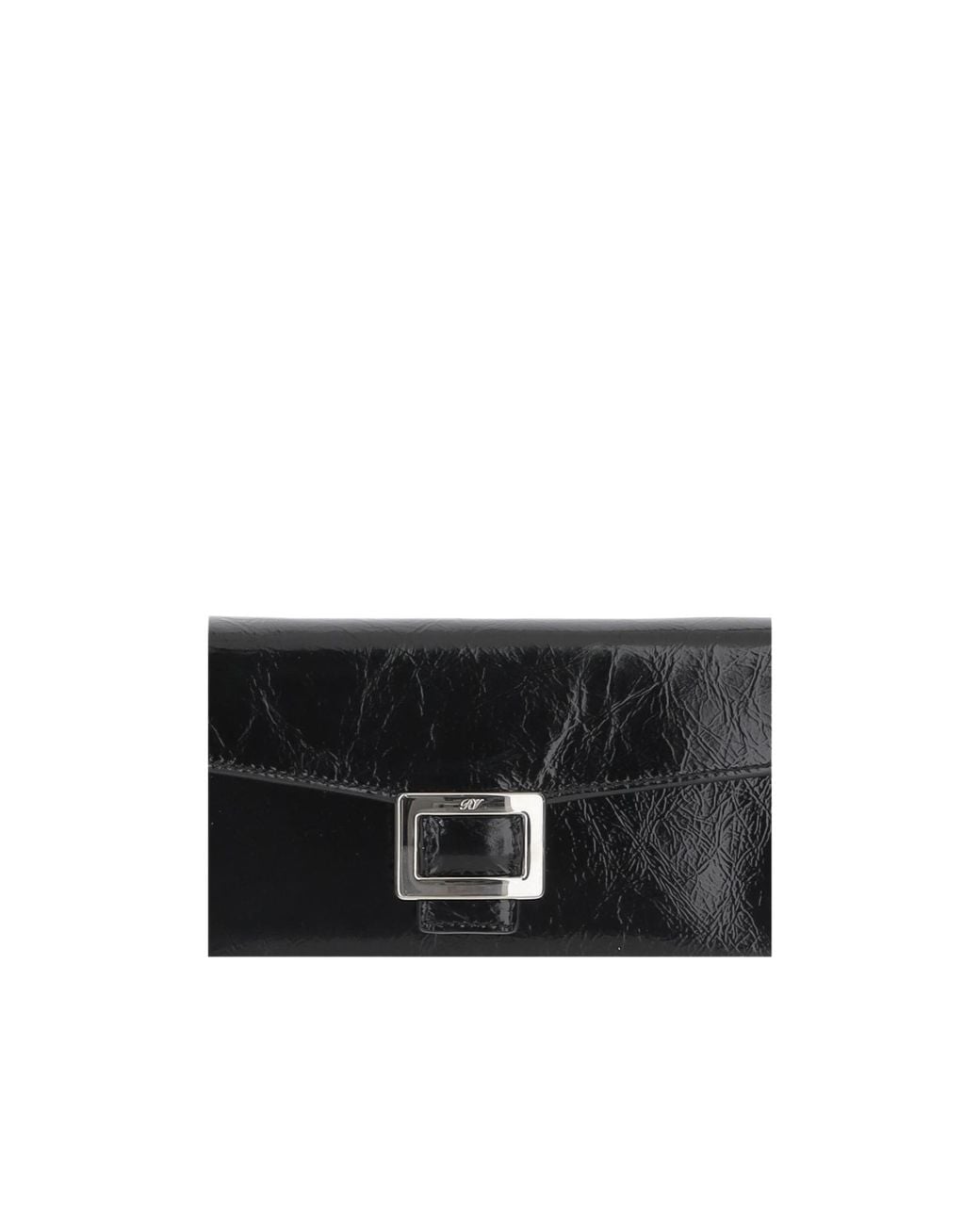 Roger Vivier White Belle Vivier Chain Wallet