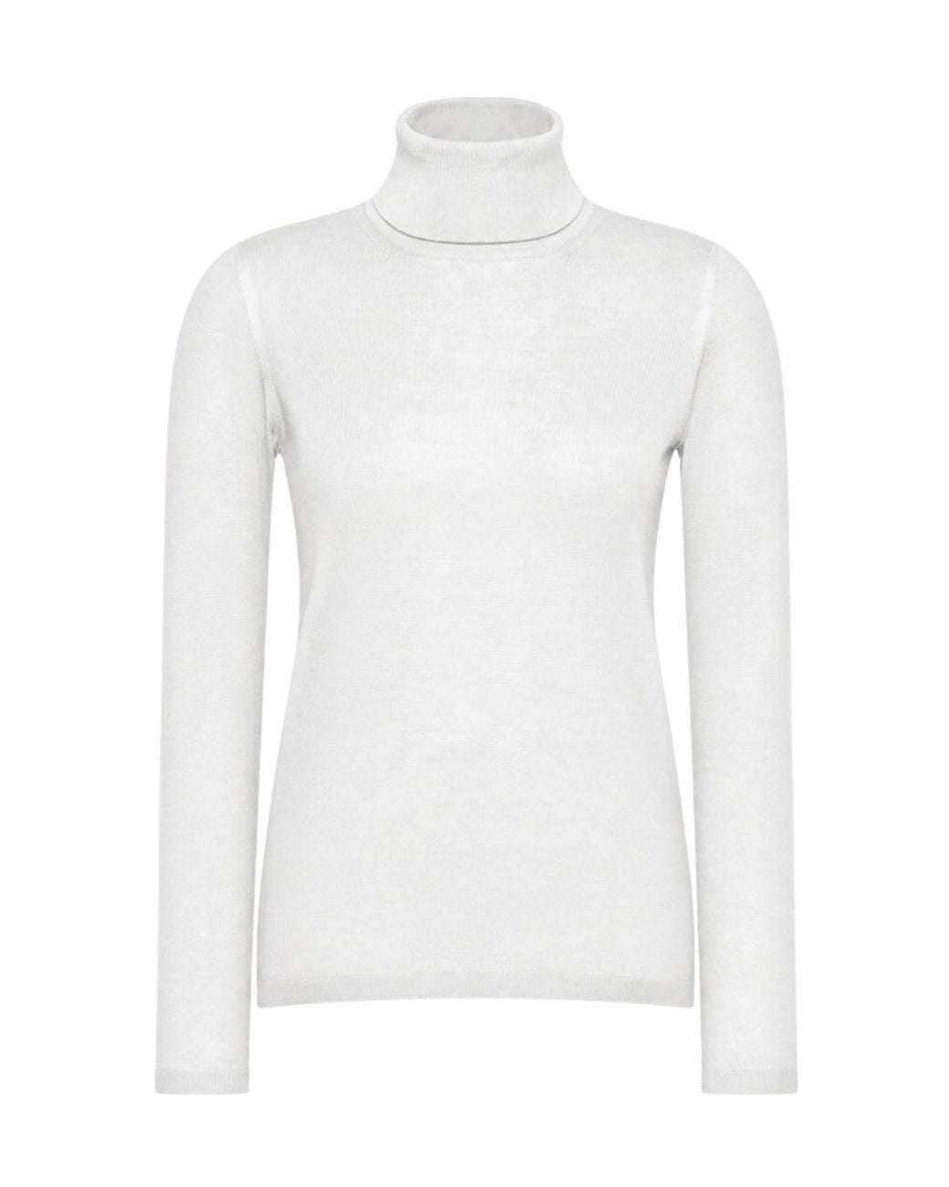 Max Mara White Mxmsaluto High Neck Knitted Jumper