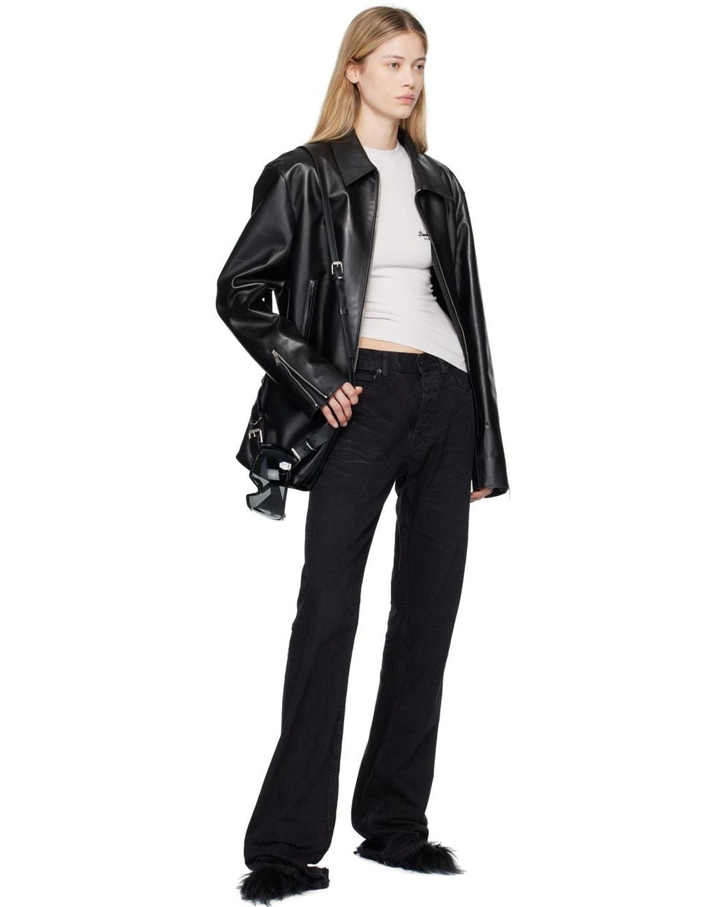 Balenciaga Black Low-Waisted Straight-Leg Jeans