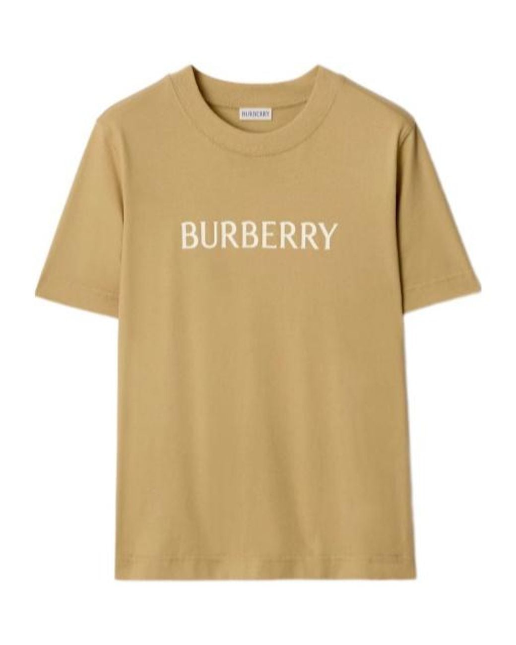 Burberry Natural Logo Printed Crewneck T-Shirt