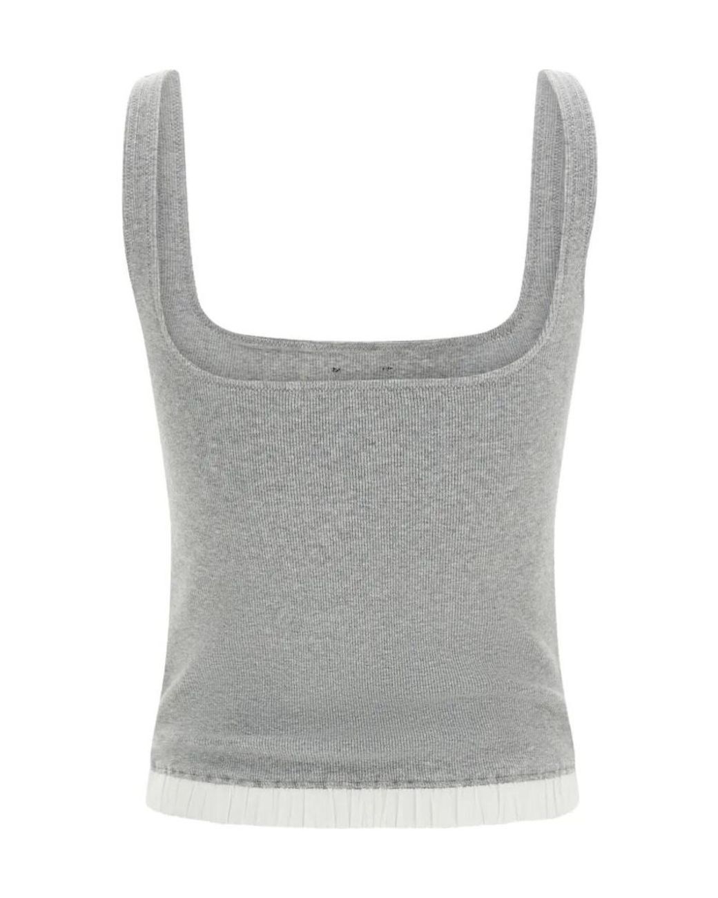 Entire studios Gray Lounge Ribbed Tank Top