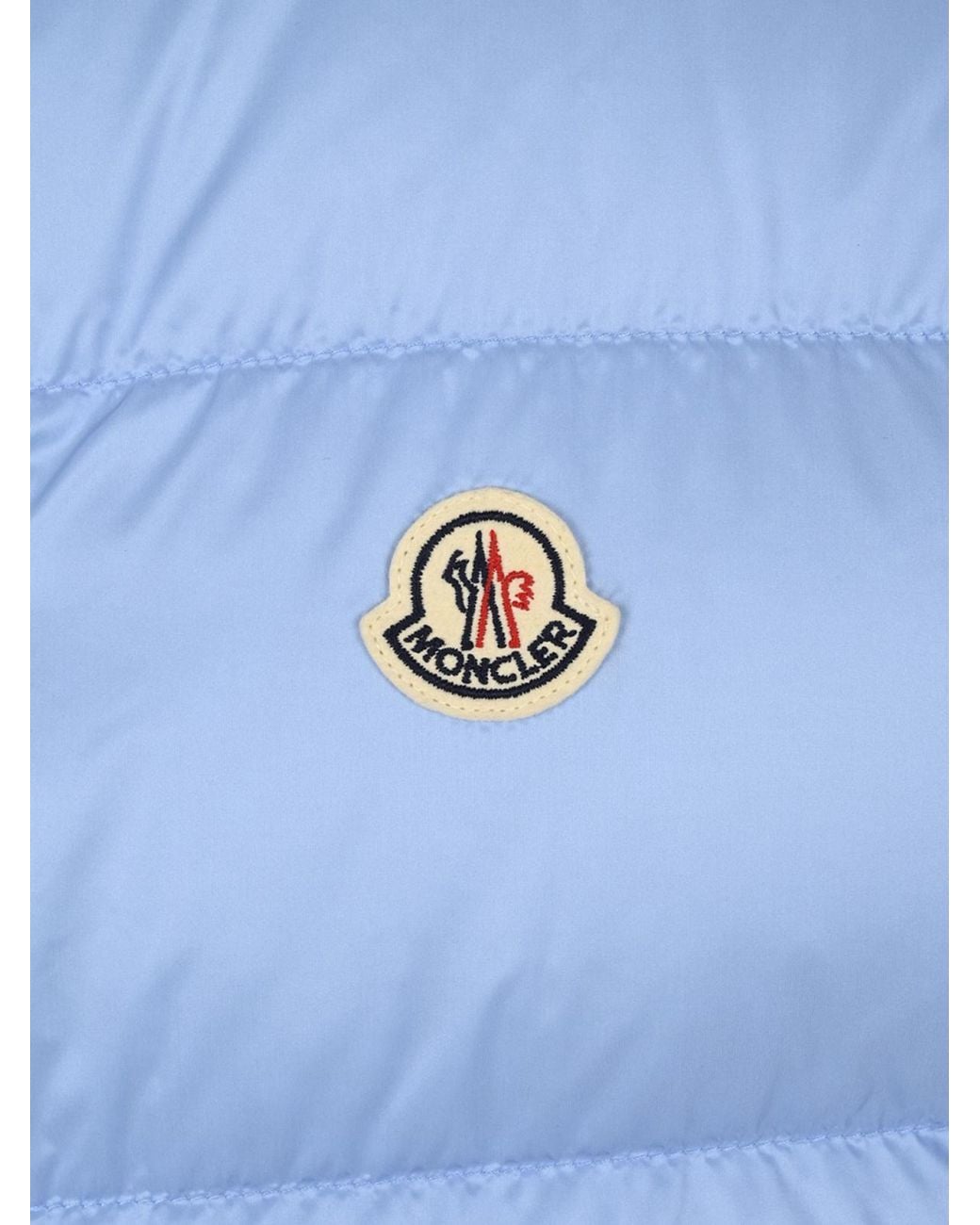 Moncler Blue Tuquerouye Logo Patch Puffer Gilet for men