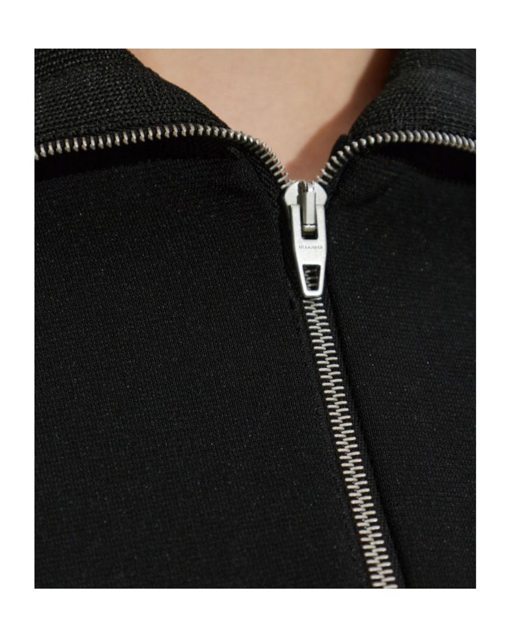Jil Sander Black Zipped Cropped Jacket