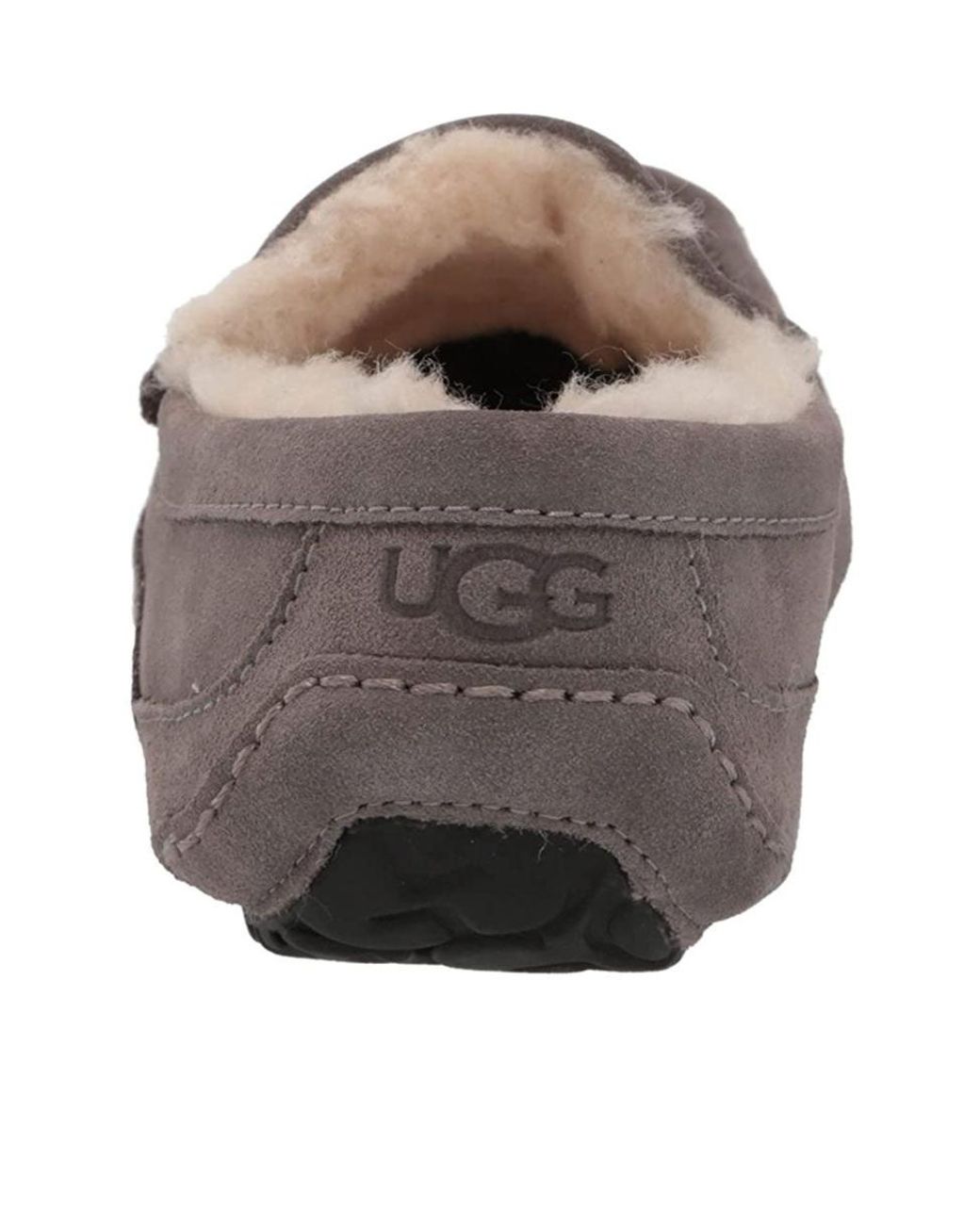 Ugg Gray Shearling-Lined Driving Shoes for men
