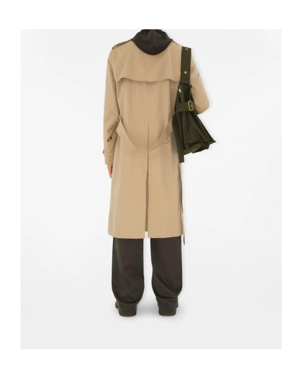 Burberry Natural Long Kensington Heritage Trench Coat for men