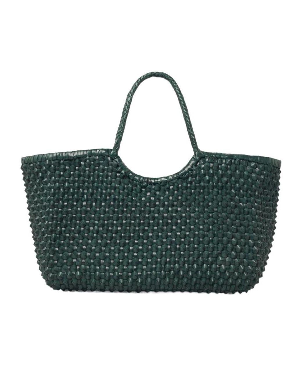 Dragon Diffusion Green Nantucket Woven Tote Bag