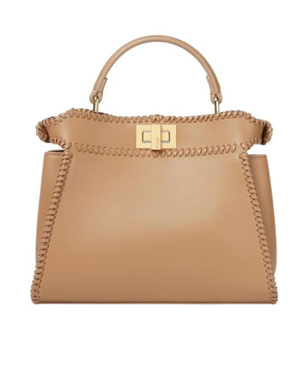 Fendi Natural Pekaboo Mini Handbag
