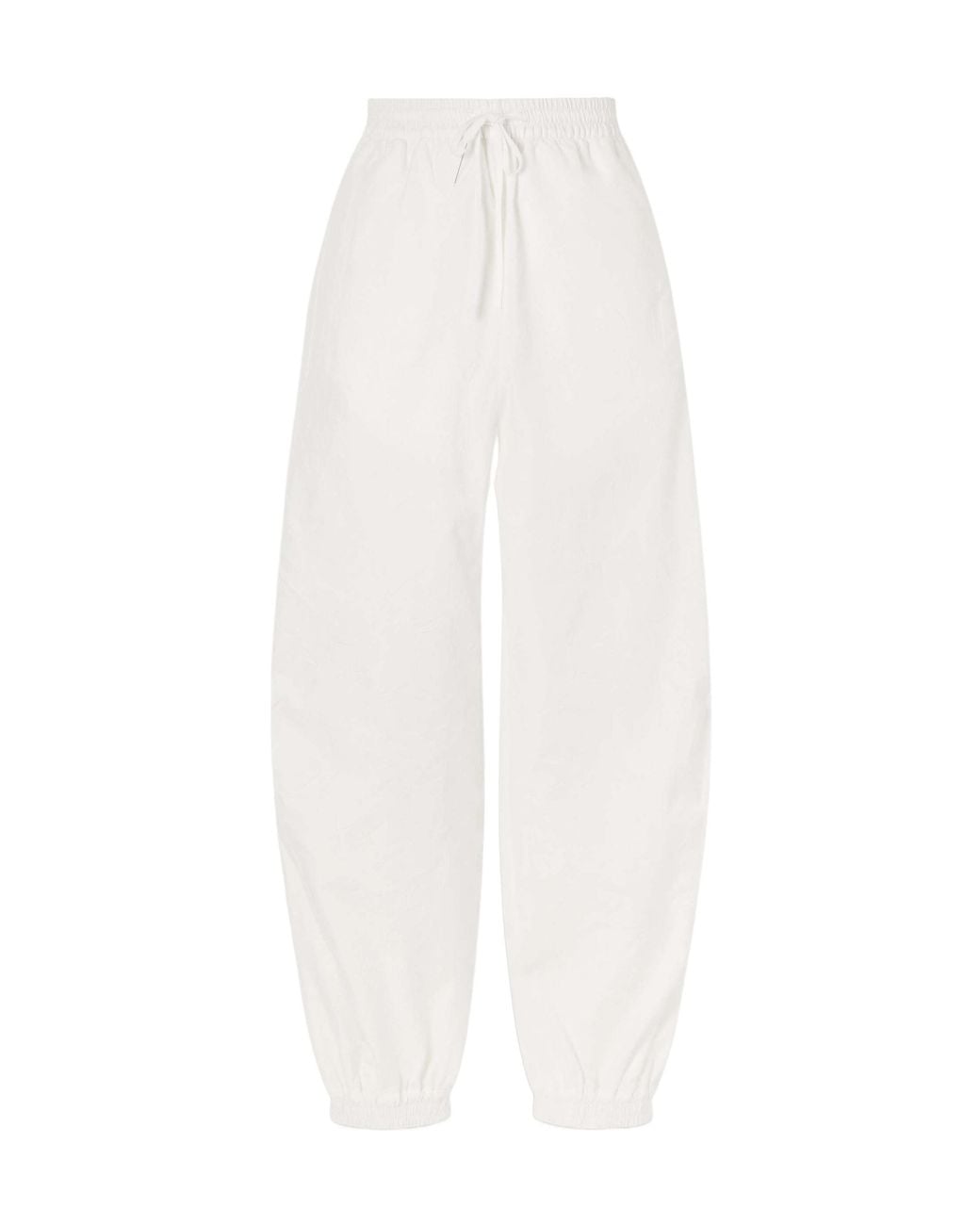 Rohe White Crinkled Cotton-Blend Tapered Pants
