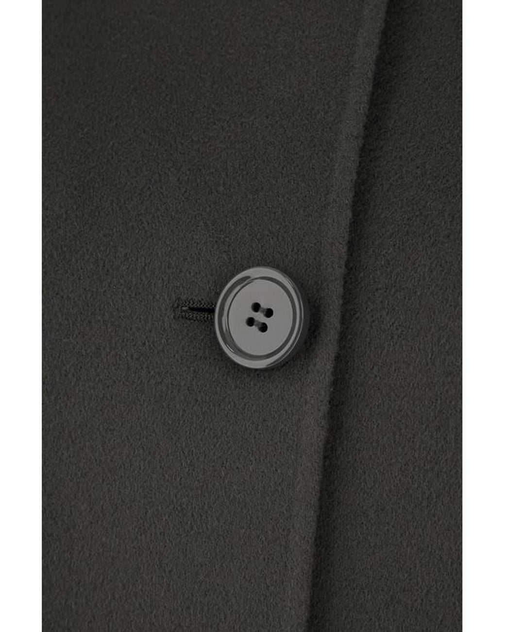 Max Mara Gray 'S Scarf Detailed Single Breasted Coat
