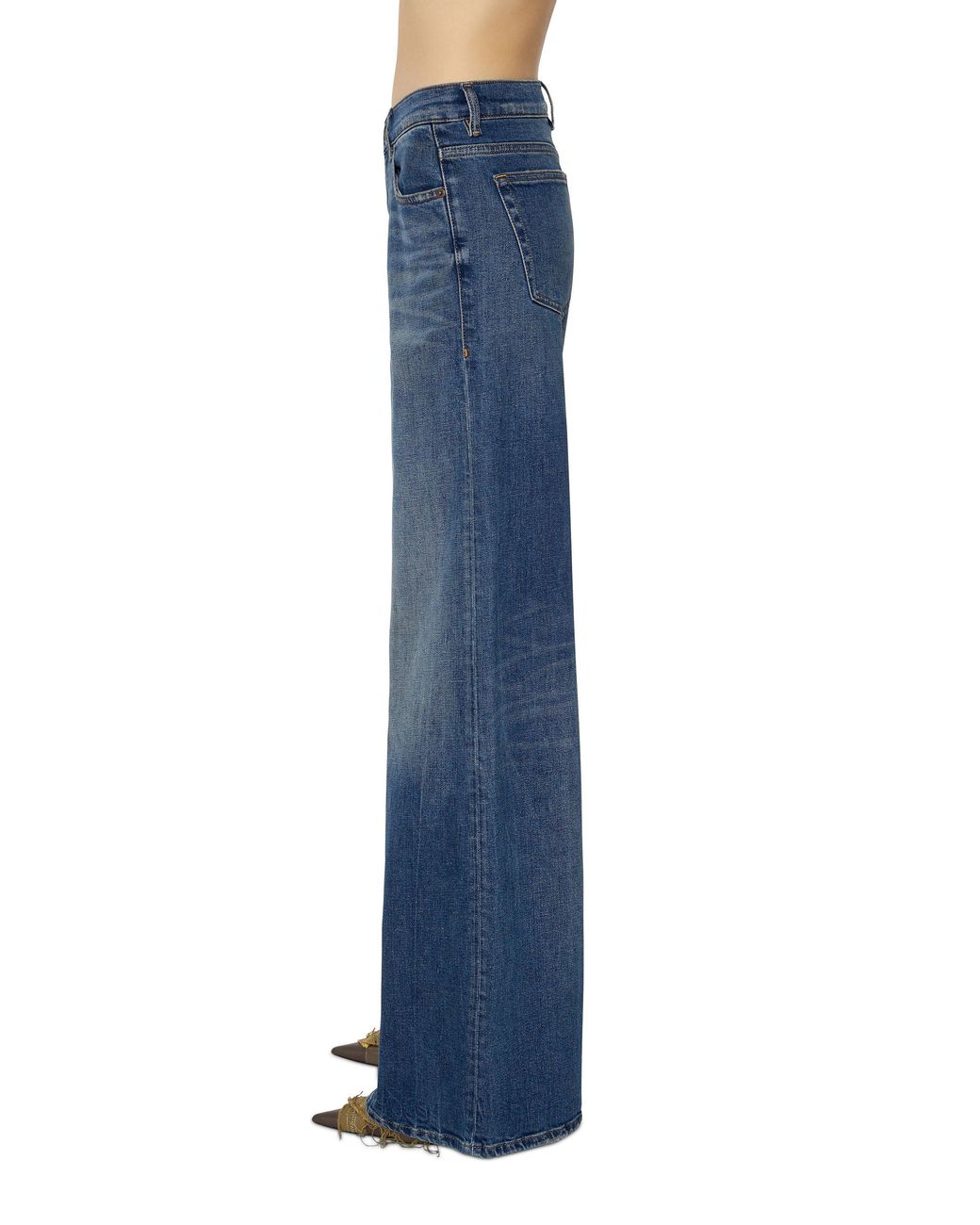 DIESEL Blue High-Rise Flared Jeans