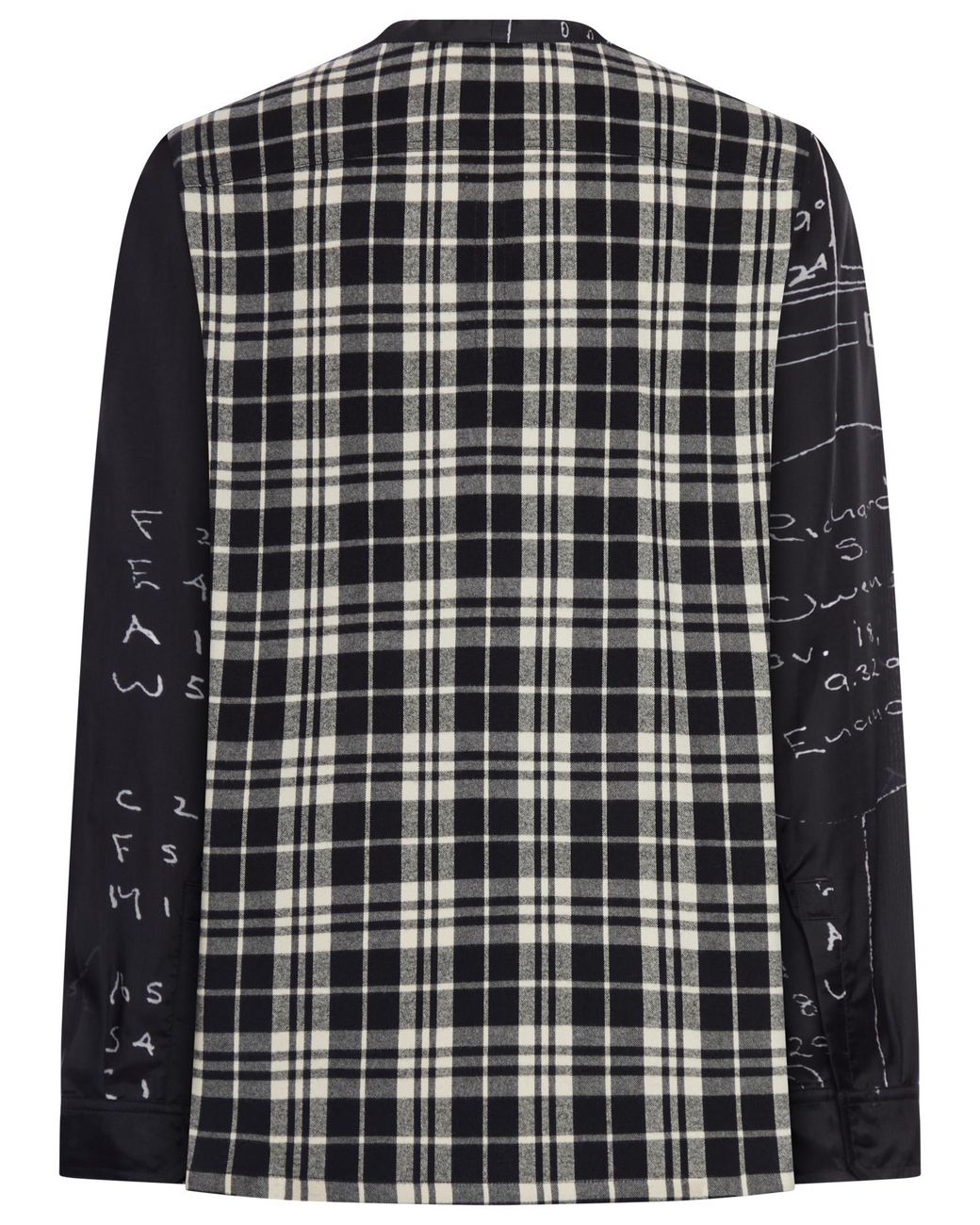 Rick Owens Black Larry Checked Shirt for men
