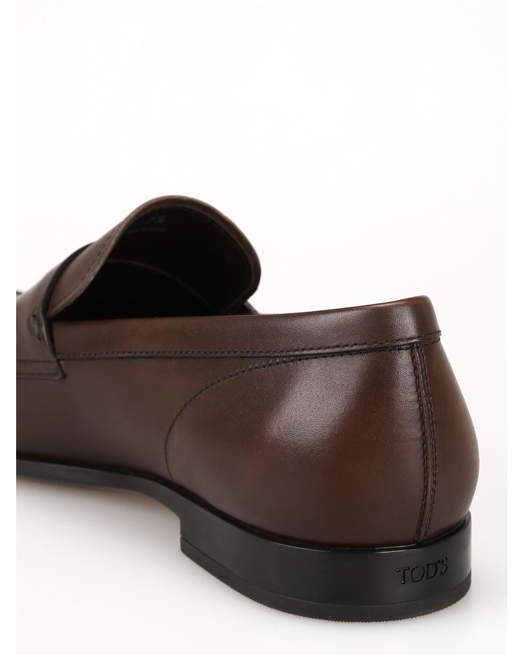 Tod's Brown Penny-Bar Slip-On Loafers for men