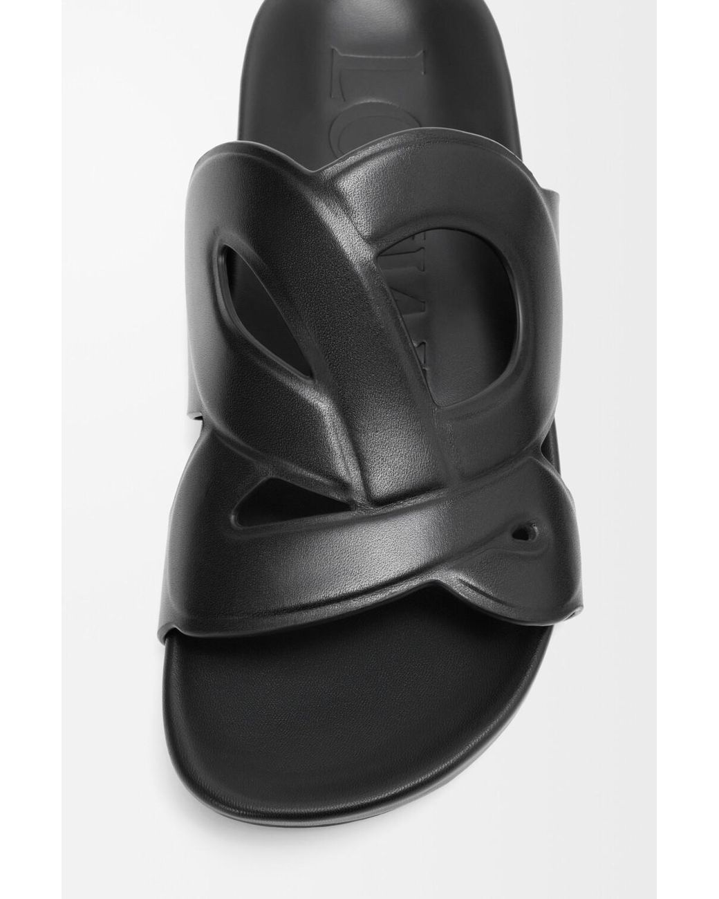 Loewe Black X Paula & Apos;S Ibiza & Apos;S Ease Monogram Leather Sandals for men