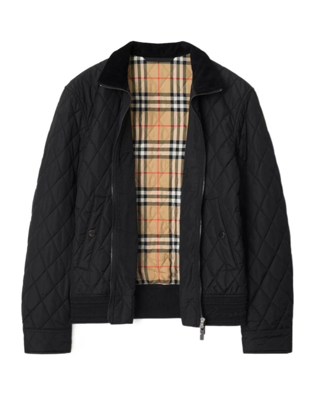 Burberry Black Quilted Nylon Jacket for men