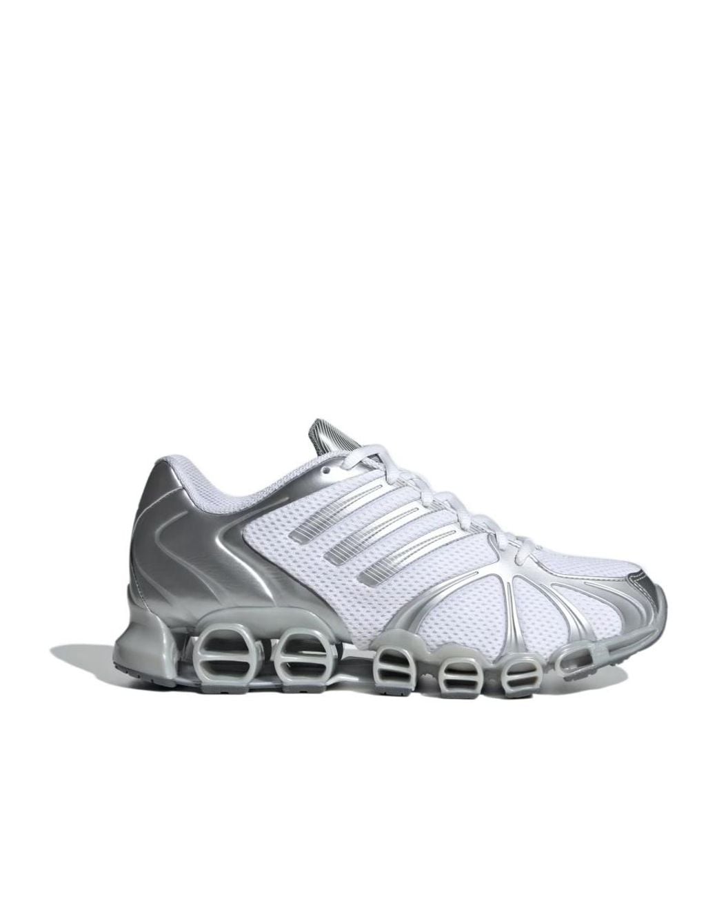 Adidas Originals White Mega Ghostride Lace-Up Sneakers