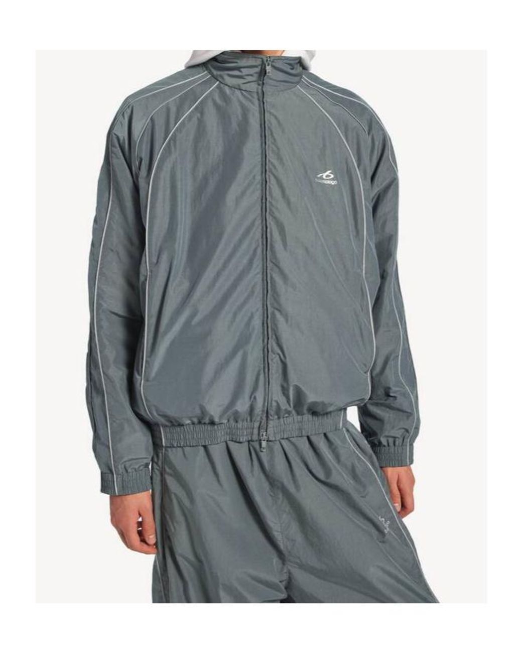 Balenciaga Gray Bodies Tracksuit Jacket for men