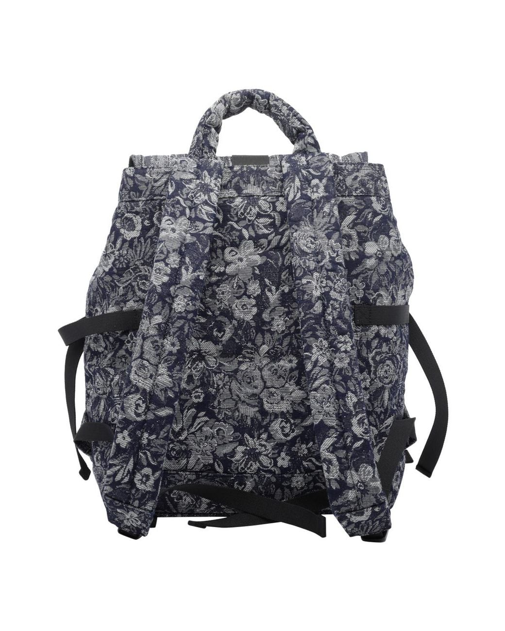 Ganni Black Patterned Backpack