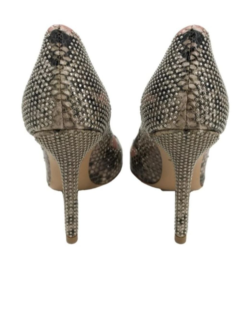 Ferragamo Metallic Logo Detail High Heels