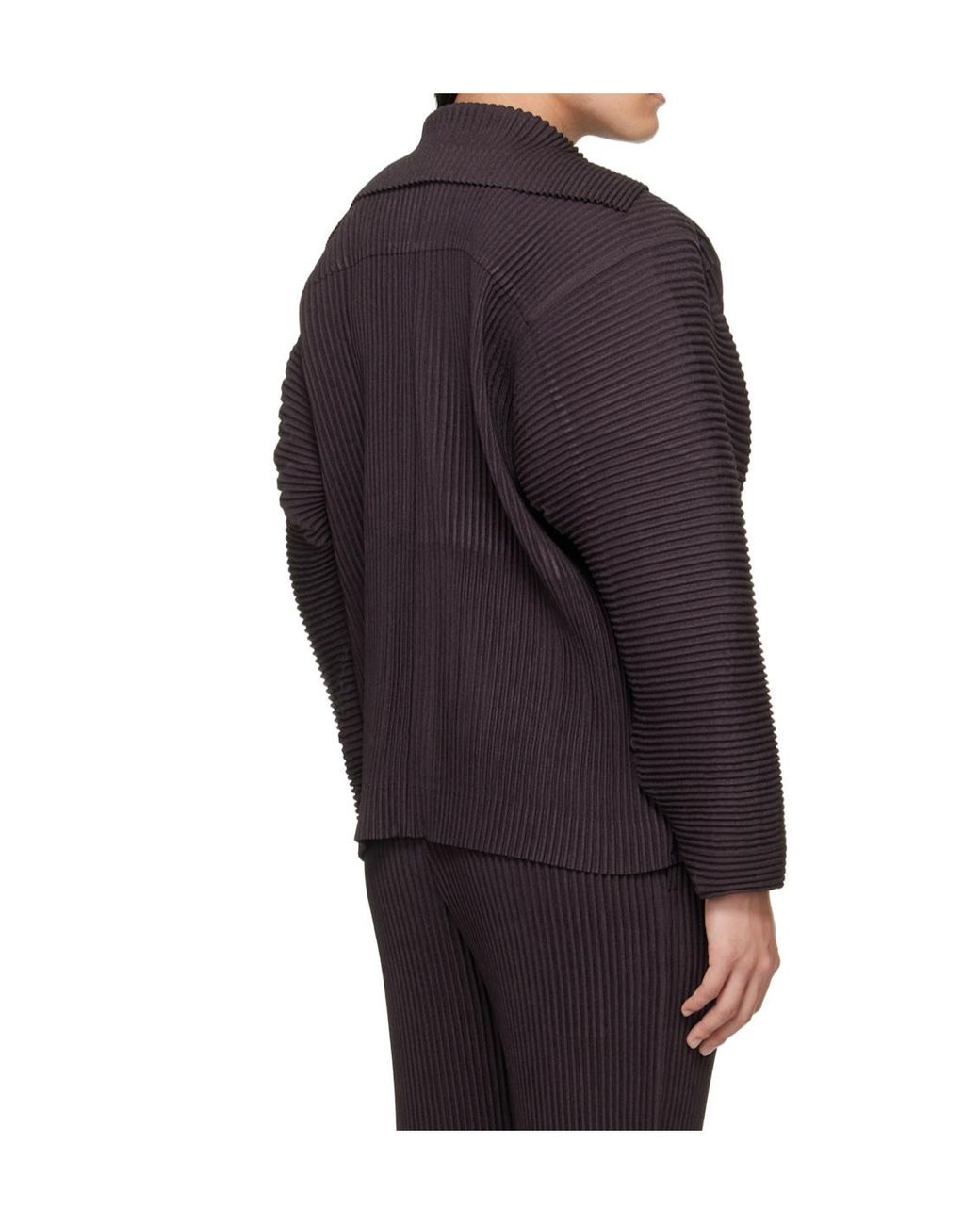 Homme Plissé Issey Miyake Blue Linen Like Jacket for men