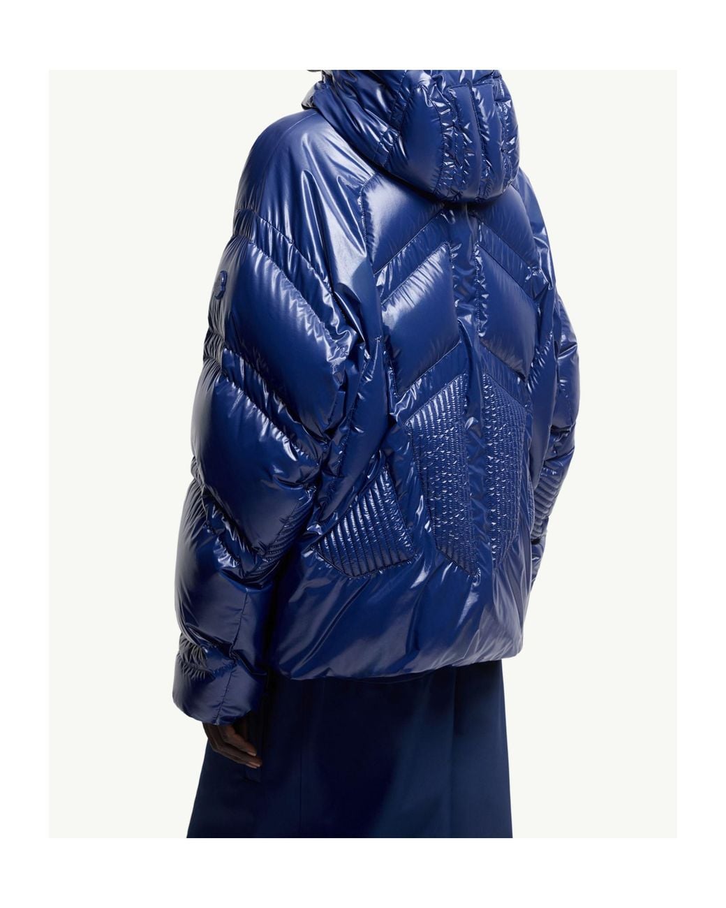Moncler Blue Long-Sleeved Down Jacket for men
