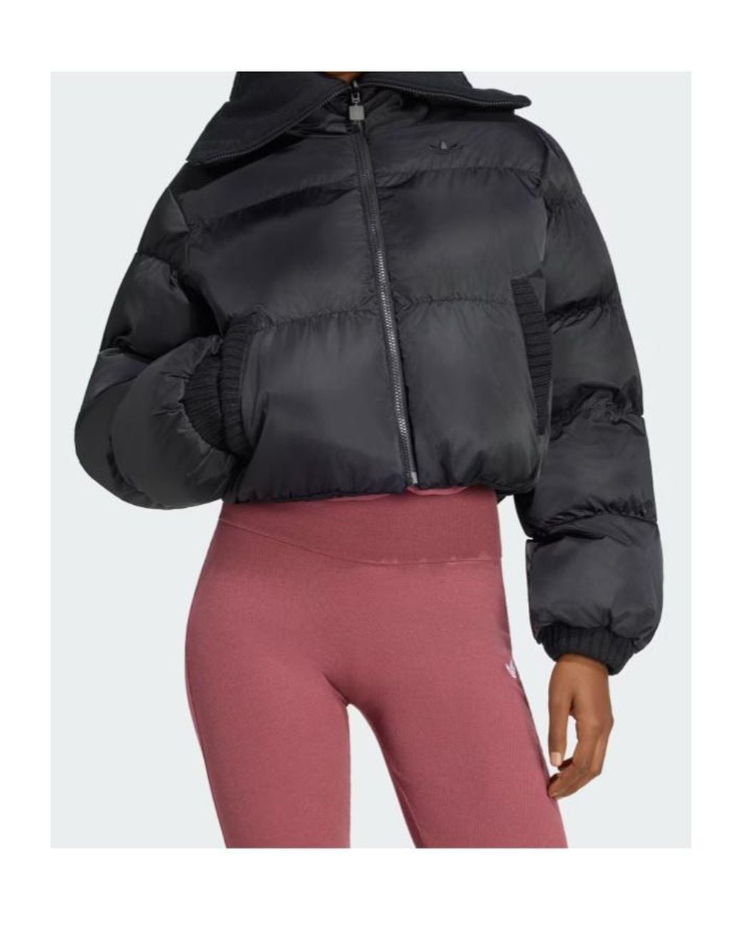 Adidas Originals Black Knitted Puffer Jacket