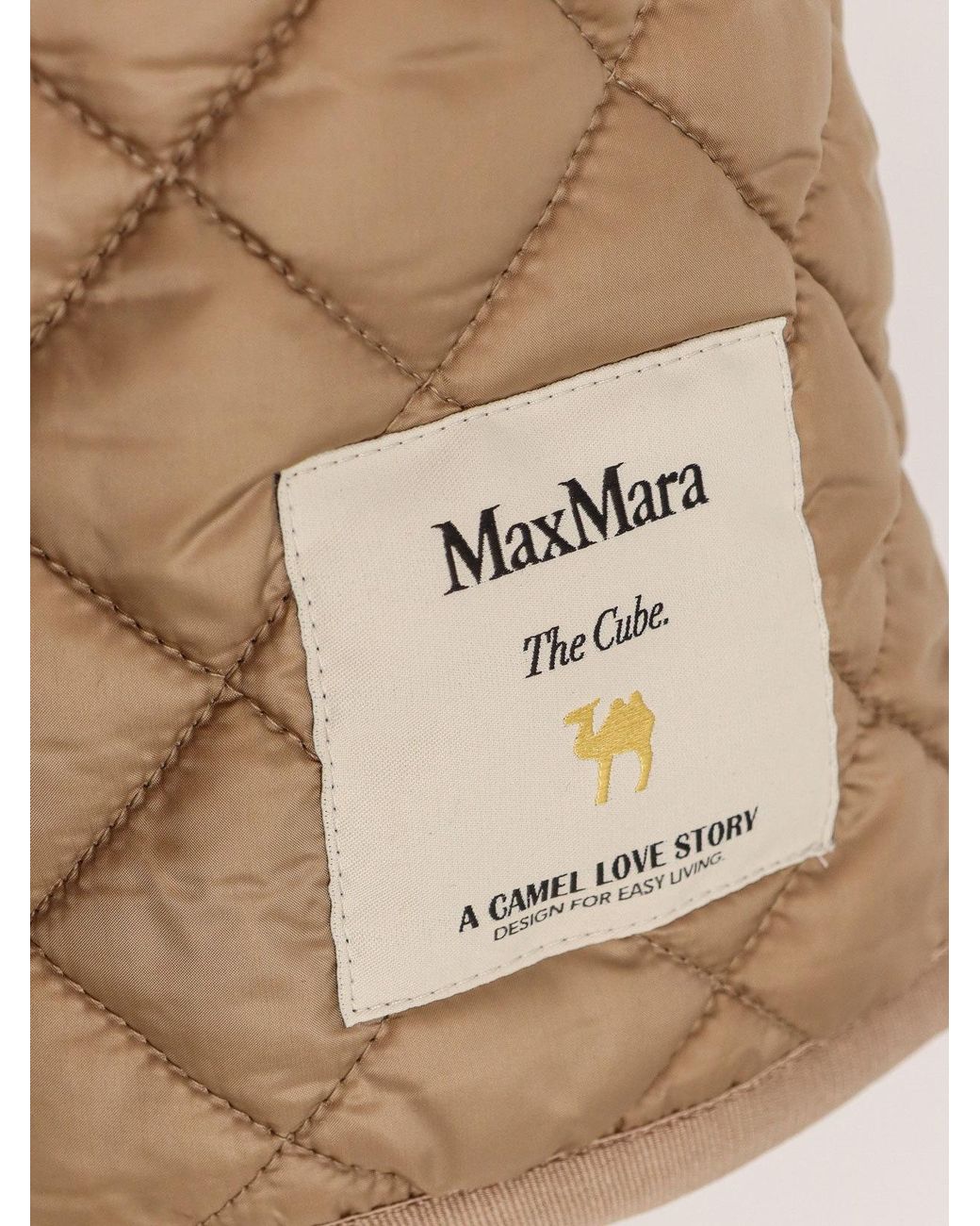 Max Mara Brown The Cube Leo Quilted Zipped Jacket
