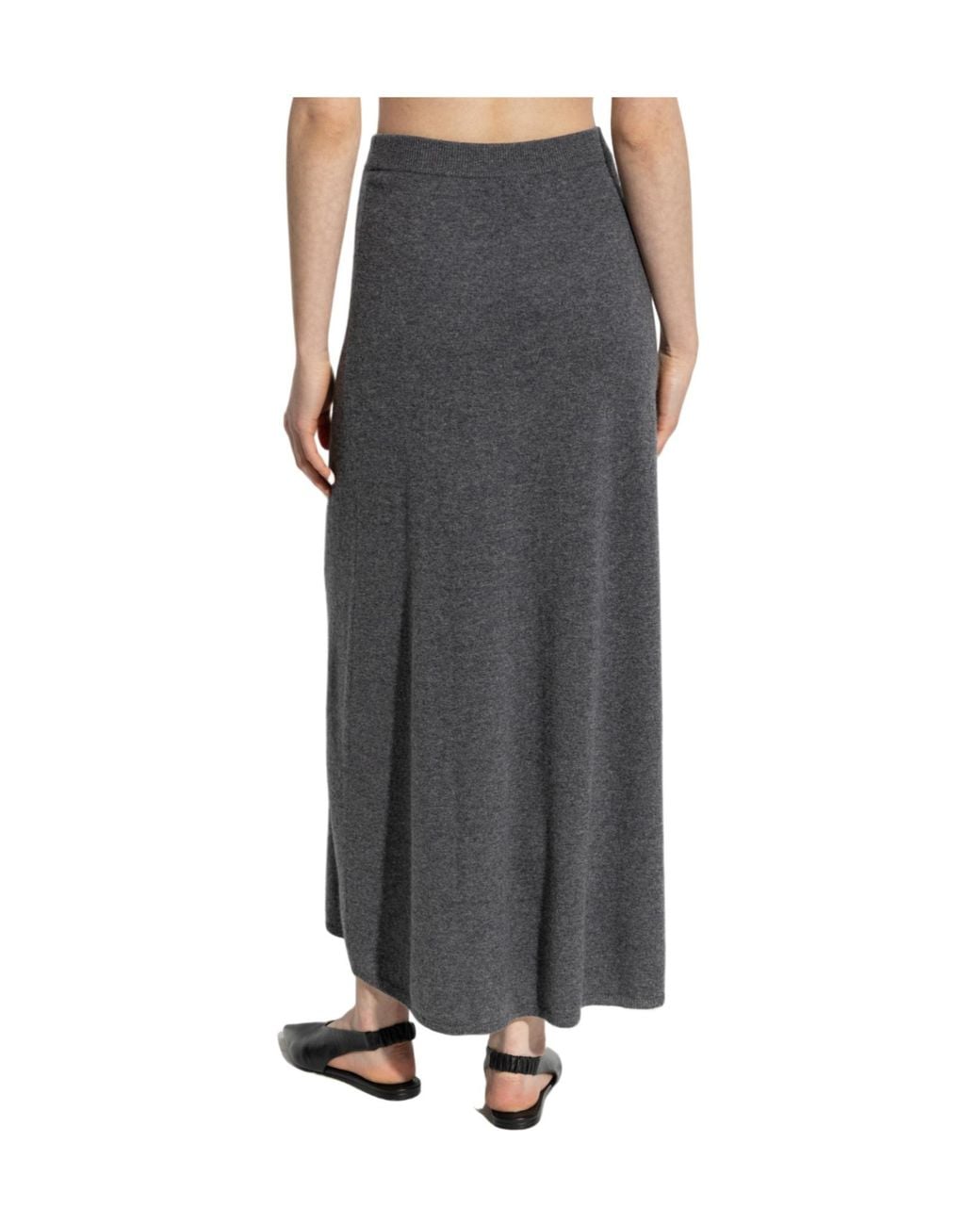 Lisa Yang Gray Dolly Cashmere Midi Skirt