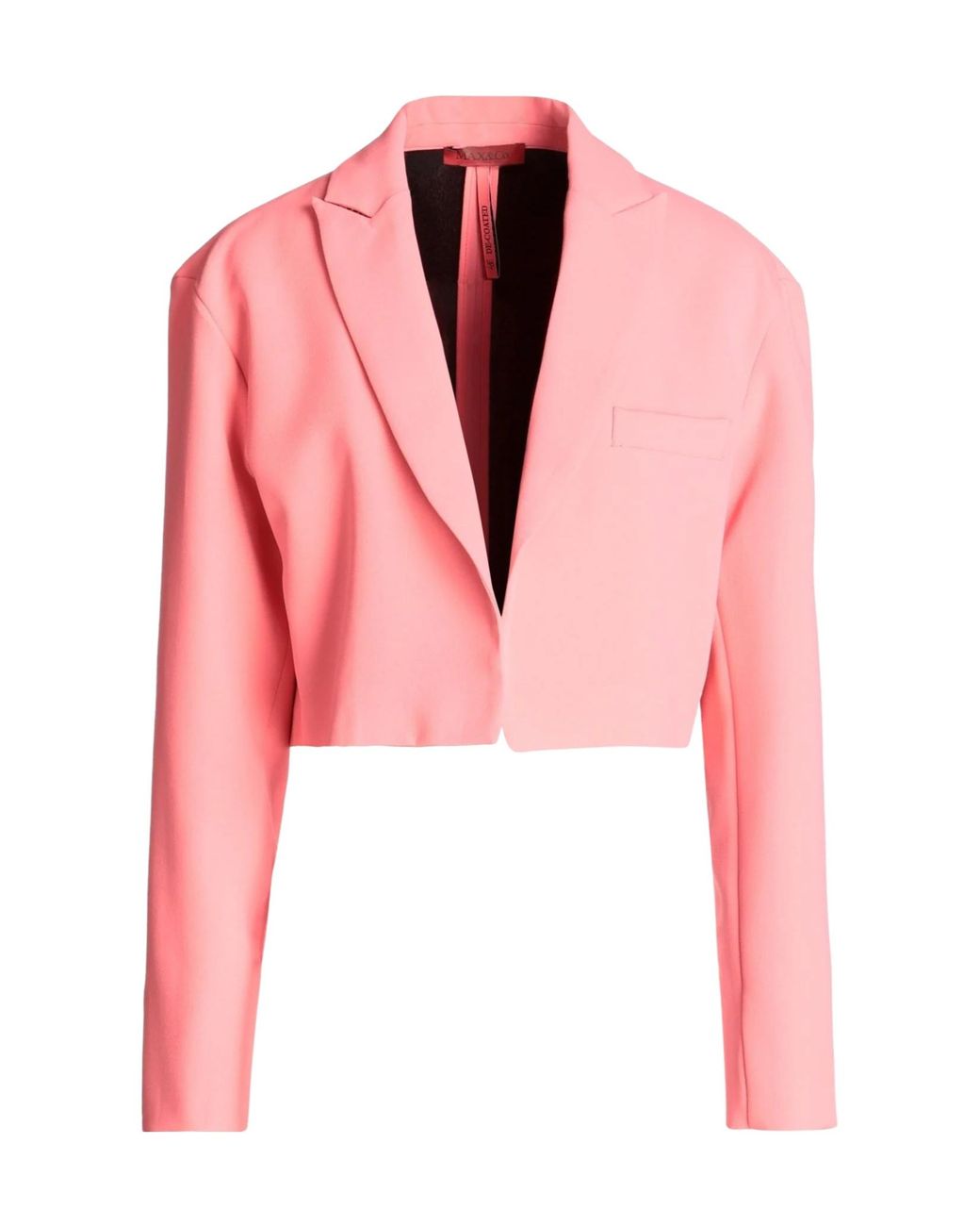MAX&Co. Pink Minimalist Solid Blazer