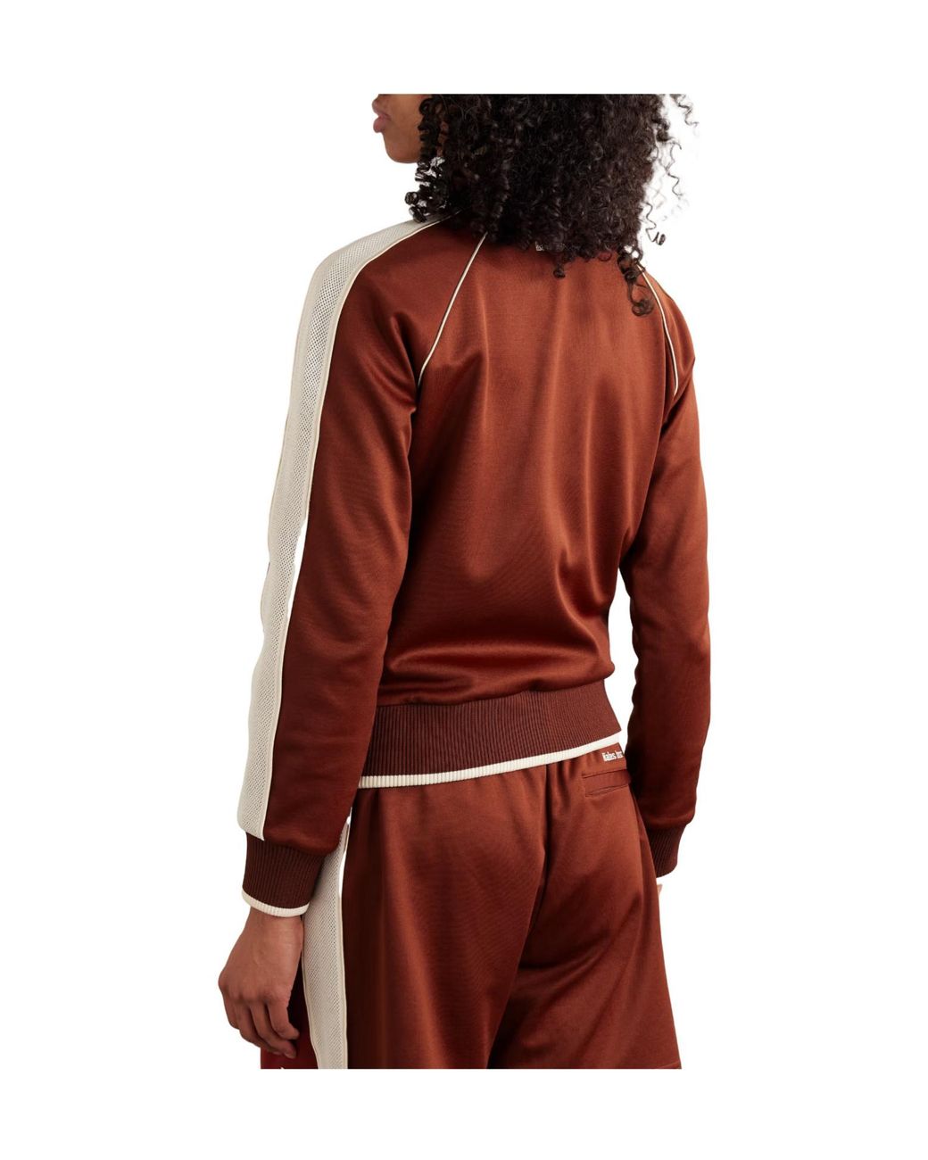 Wales Bonner Embroidered Mesh-Trimmed Jersey Track Jacket
