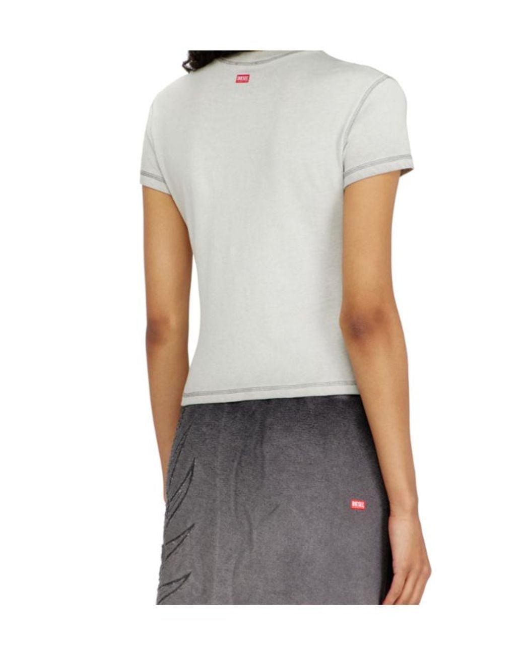 DIESEL White Dévoré Phoenix Slim Fit T-Shirt