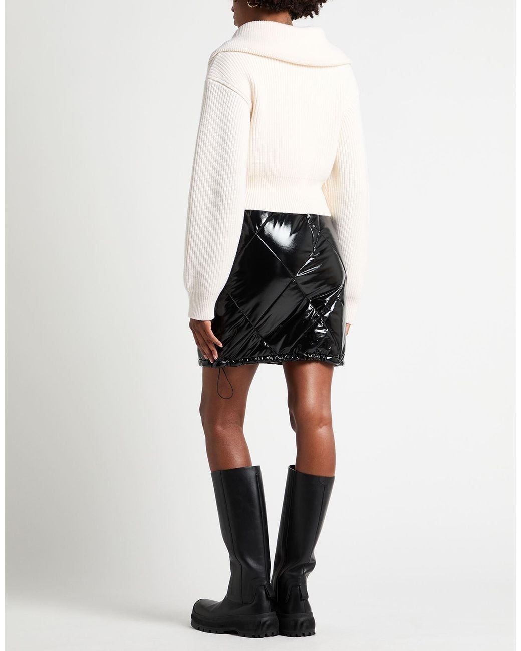 Dolce & Gabbana Black Simple Solid-Color Pencil Skirt