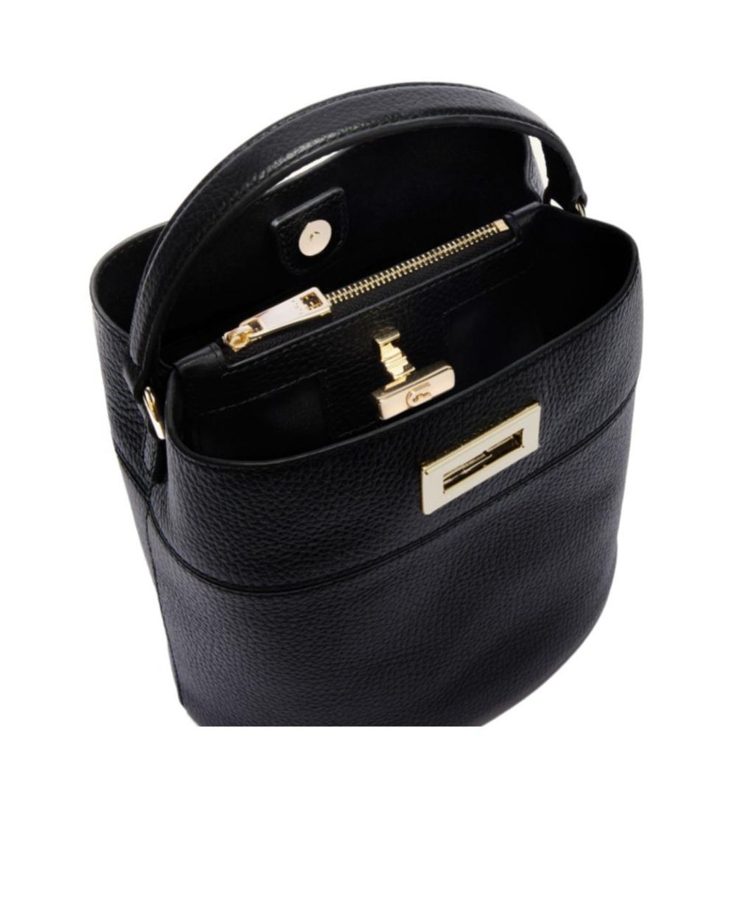 Furla Black Amelia Bucket Bag